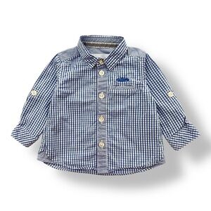 Tartine et Chocolat | Infant Gingham Button Down Shirt (3 mos)